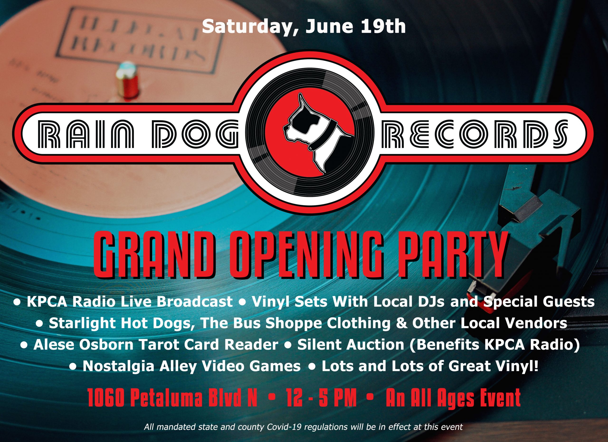 Rain Dog Records Grand Opening Party Artscal